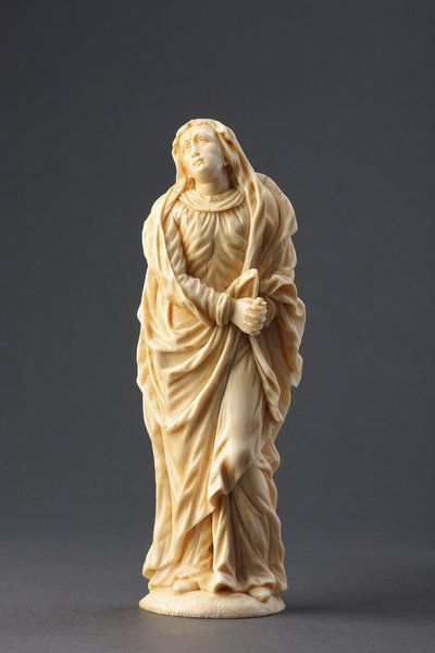 A Fine South German Baroque Ivory of the Virgin